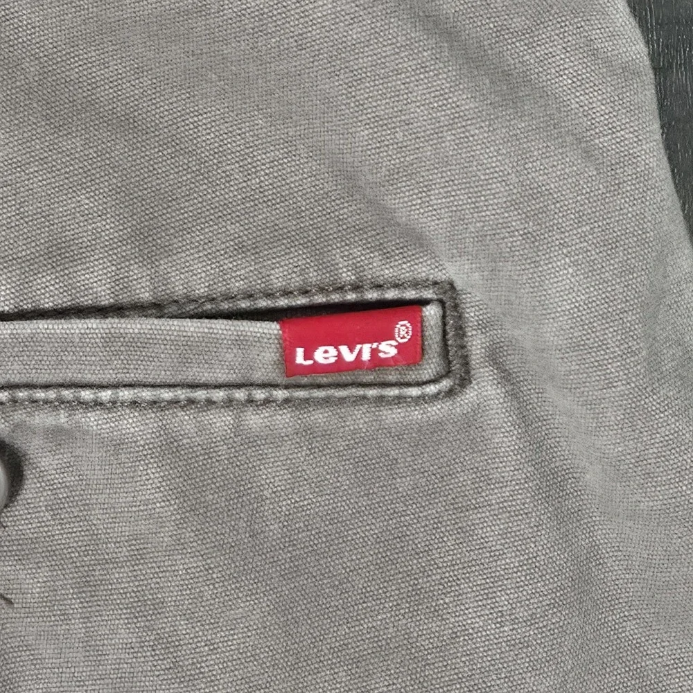 Levis XX Chino Relaxed Straight Pants Mens 40x30 (40x29) Gray Khaki Stretch Dad